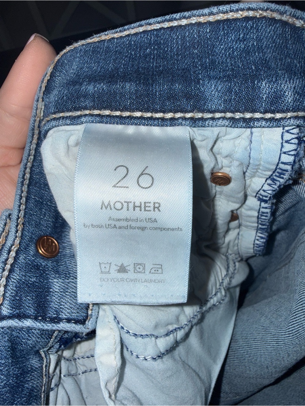 Mother Denim The Insider Crop Fray Jeans in Walking On Coals Size 26 - Picture 8 of 13